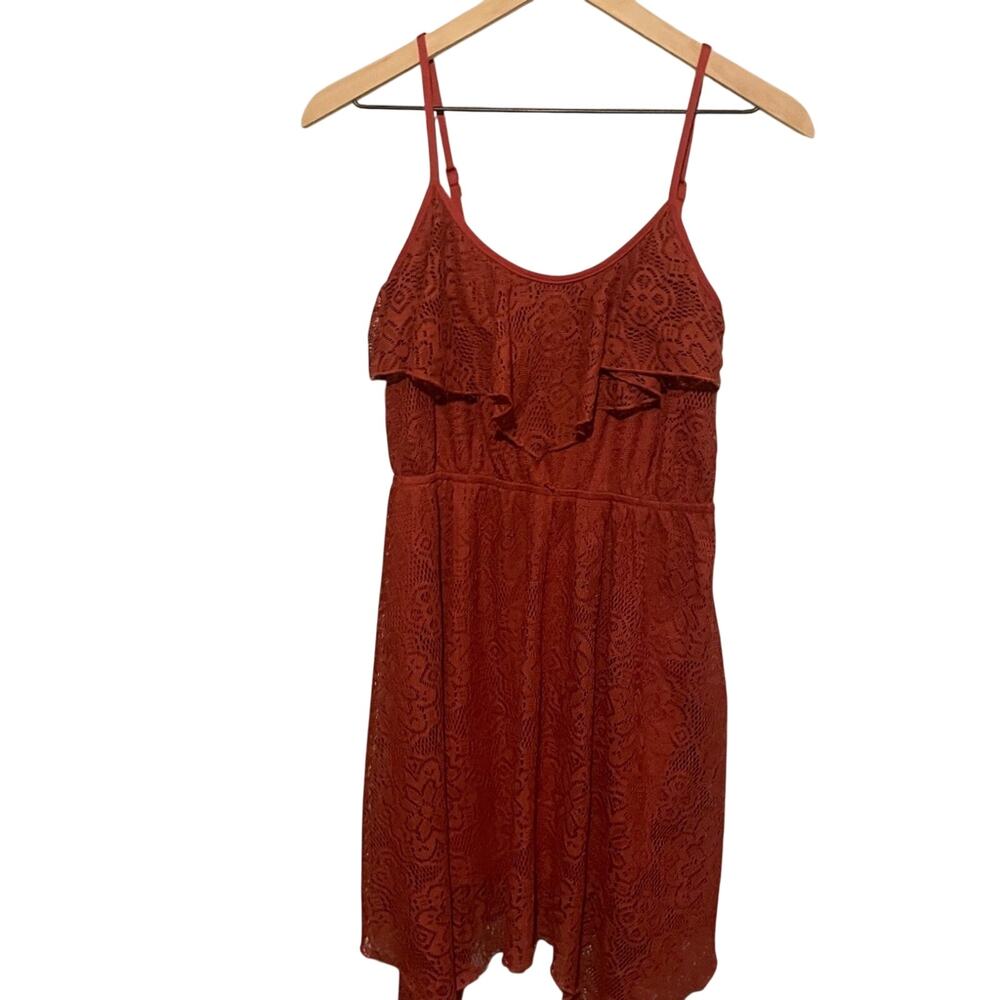 Emerald Sunday burgundy dress size medium